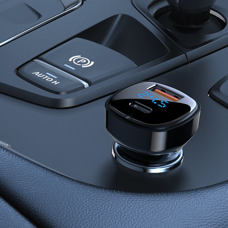 Incarcator Auto Acefast B4, 66W, 3A, 1 x USB-A - 1 x USB-C, Negru