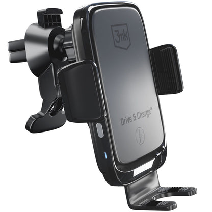 Incarcator Auto Wireless 3MK Drive&Charge, 15W, 1.67A, Negru