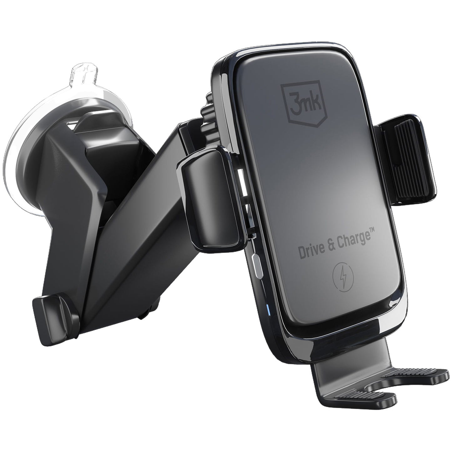 Incarcator Auto Wireless 3MK Drive&Charge, 15W, 1.67A, Negru