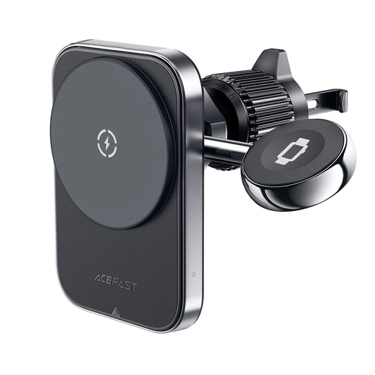 Incarcator Auto Wireless Acefast D18 2in1, 15W, 1.67A, Negru