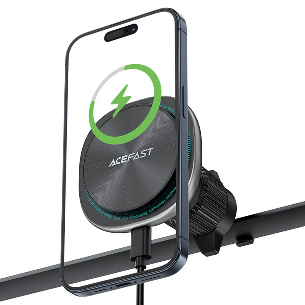 Incarcator Auto Wireless Acefast D41, 15W, 1.67A, Argintiu