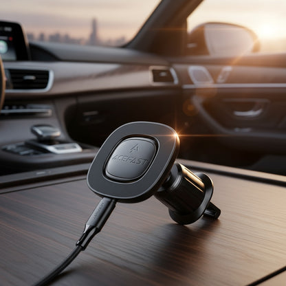 Incarcator Auto Wireless Acefast D46, 15W, 1.67A, Negru