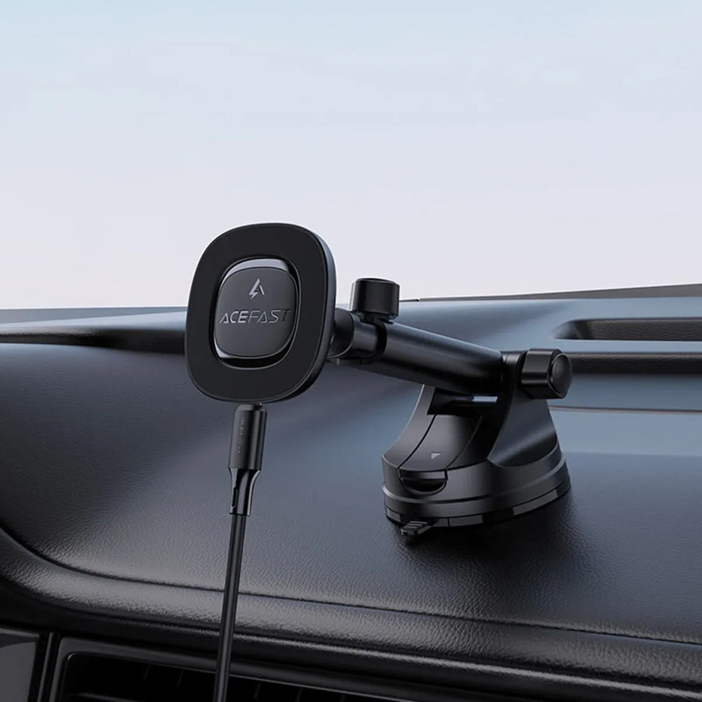 Incarcator Auto Wireless Acefast D47, 15W, 1.67A, Negru