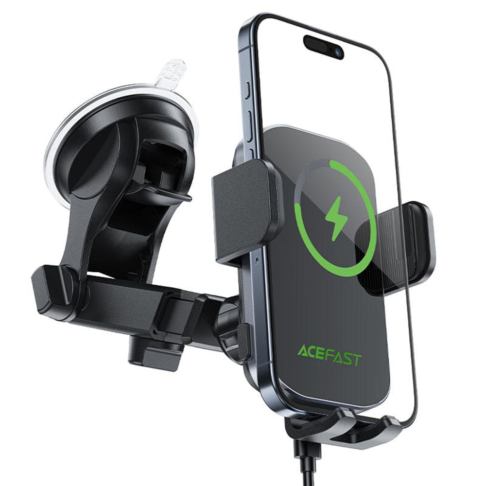 Incarcator Auto Wireless Acefast D53, 15W, 1.67A, Negru