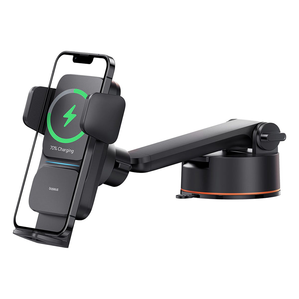 Incarcator Auto Wireless Baseus Wisdom Dash, 15W, 1.67A, Negru C40344901113-Z1