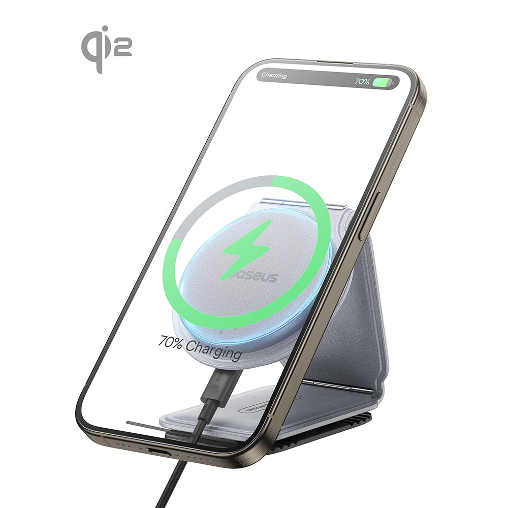 Incarcator Auto Wireless Baseus PrimeTrip C02, 15W, 1.67A, Gri C40169003831-00