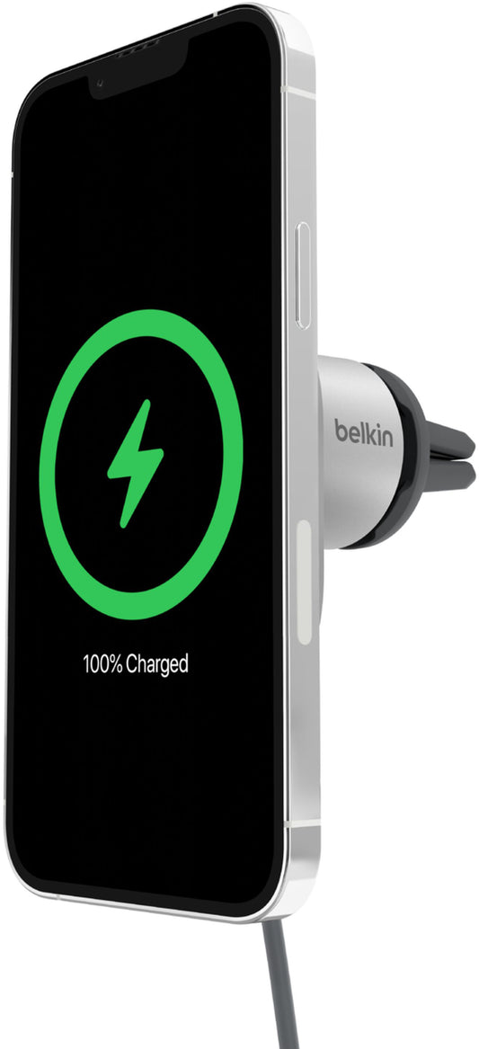 Incarcator Auto Wireless Belkin BoostCharge Pro, 15W, 1.67A, Alb WIC008btGR-V2