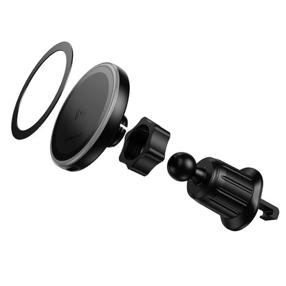 Incarcator Auto Wireless Borofone BH224 Flash, 15W, 1.67A, Negru