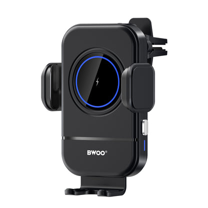 Incarcator Auto Wireless BWOO ZJ137, 15W, 1.67A, Negru