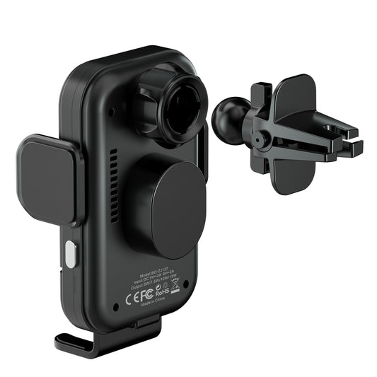Incarcator Auto Wireless BWOO ZJ137, 15W, 1.67A, Negru