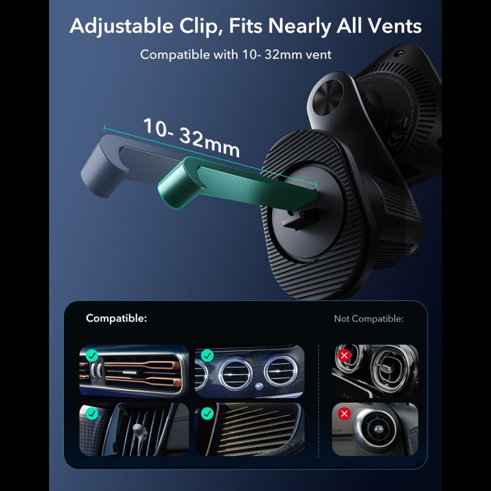 Incarcator Auto Wireless ESR, 25W, Negru