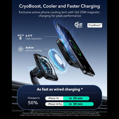 Incarcator Auto Wireless ESR, 25W, Negru