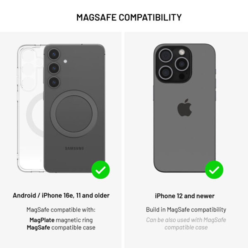 Incarcator Auto Wireless Fixed MagRound 2 XL, 15W, 1.67A, Negru