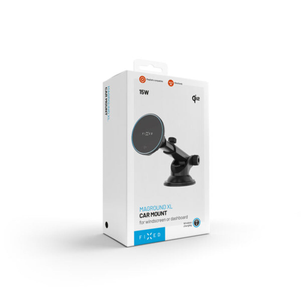 Incarcator Auto Wireless Fixed MagRound 2 XL, 15W, 1.67A, Negru