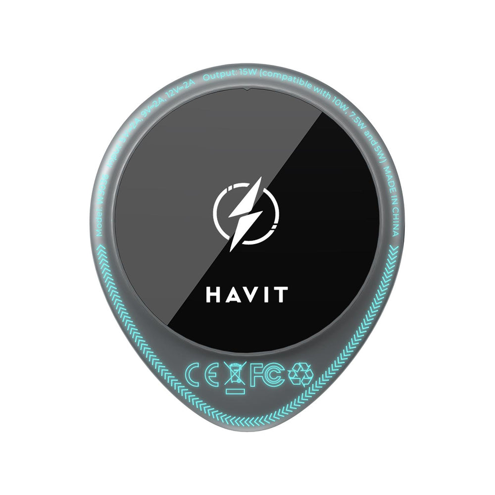 Incarcator Auto Wireless HAVIT W3036, 15W, 1.67A, Negru