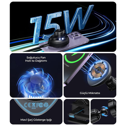 Incarcator Auto Wireless HAVIT W3036, 15W, 1.67A, Negru