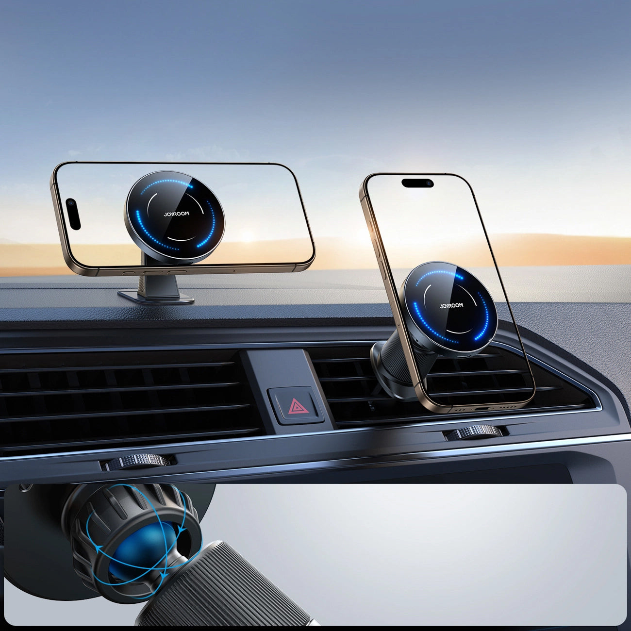 Incarcator Auto Wireless Joyroom JR-ZS502, 15W, 1.67A, Negru