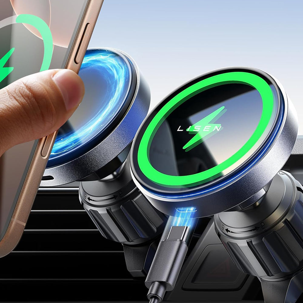 Incarcator Auto Wireless Lisen, 15W, 1.67A, Negru YL0223070007