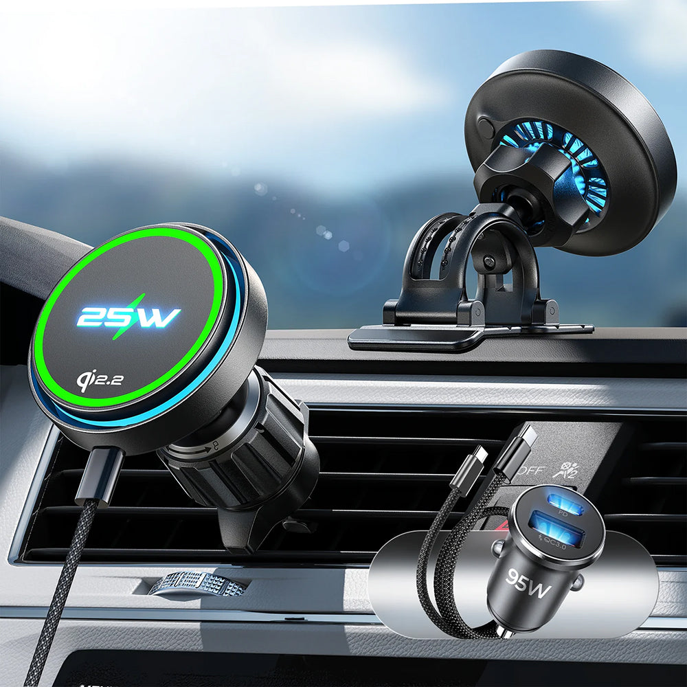 Incarcator Auto Wireless Lisen W116, 25W, Negru YL0225060018