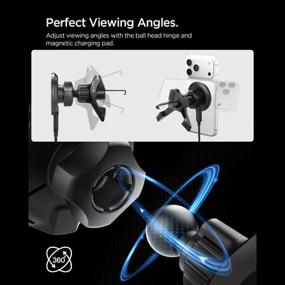 Incarcator Auto Wireless Spigen EV15MAQ Essential, 15W, 1.67A, Negru ACP10513