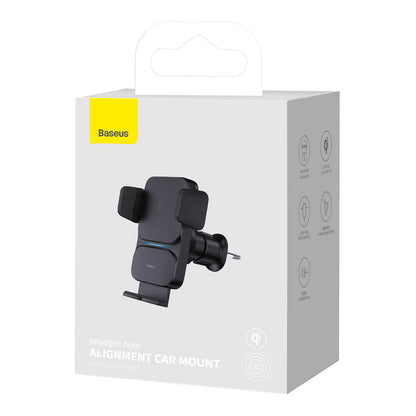 Incarcator Auto Wireless Baseus Wisdom, 15W, 1.67A, Negru CGZX000001