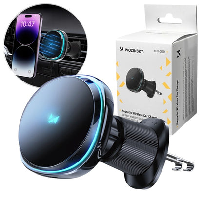 Incarcator Auto Wireless WZK WCT5-Q6S2Y, 15W, 1.67A, Negru
