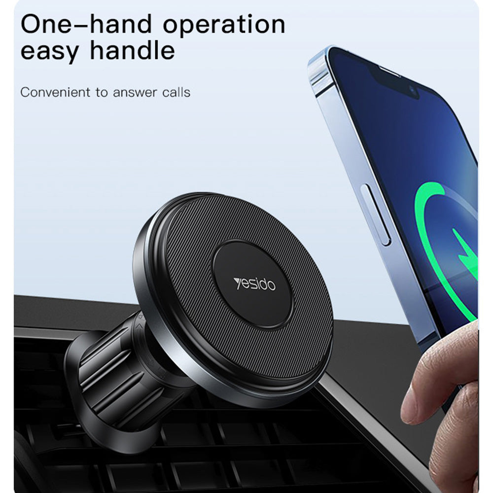 Incarcator Auto Wireless Yesido C190, 15W, 1.67A, Negru