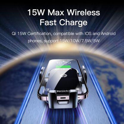 Incarcator Auto Wireless Yesido C197, 15W, 1.67A, Negru