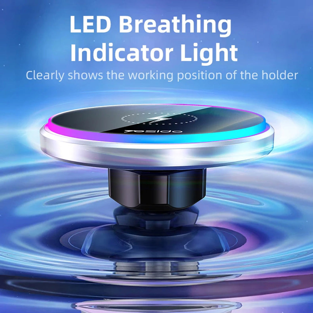 Incarcator Auto Wireless Yesido C292, 15W, 1.67A, Negru