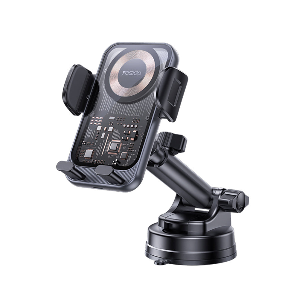 Incarcator Auto Wireless Yesido C307, 15W, 1.67A, Negru