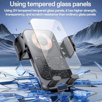 Incarcator Auto Wireless Yesido C307, 15W, 1.67A, Negru