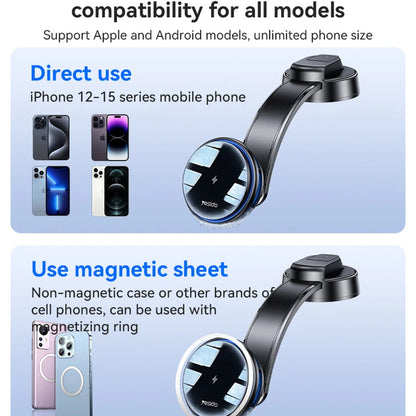 Incarcator Auto Wireless Yesido C311, 15W, 1.67A, Negru