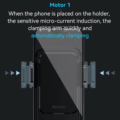 Incarcator Auto Wireless Yesido C312, 15W, 1.67A, Negru