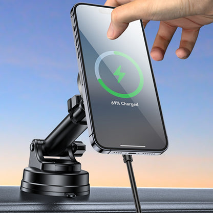 Incarcator Auto Wireless Yesido DS30, 15W, 1.67A, Negru