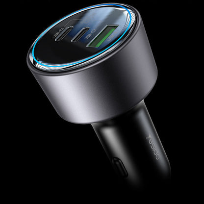 Incarcator Auto Yesido Y59, 200W, 5A, 1 x USB-A - 2 x USB-C, Negru