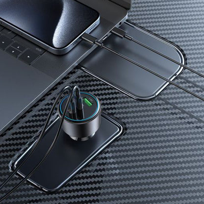 Incarcator Auto Yesido Y59, 200W, 5A, 1 x USB-A - 2 x USB-C, Negru