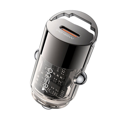 Incarcator Auto Yesido Y67, 45W, 3A, 1 x USB-C, Negru