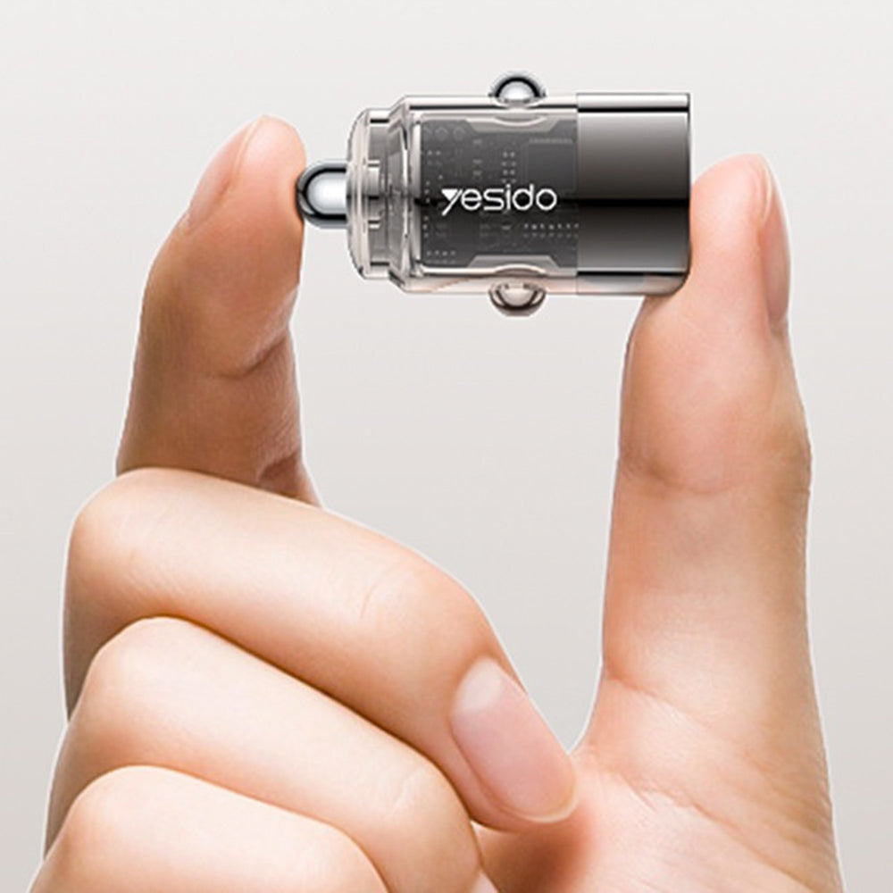 Incarcator Auto Yesido Y67, 45W, 3A, 1 x USB-C, Negru