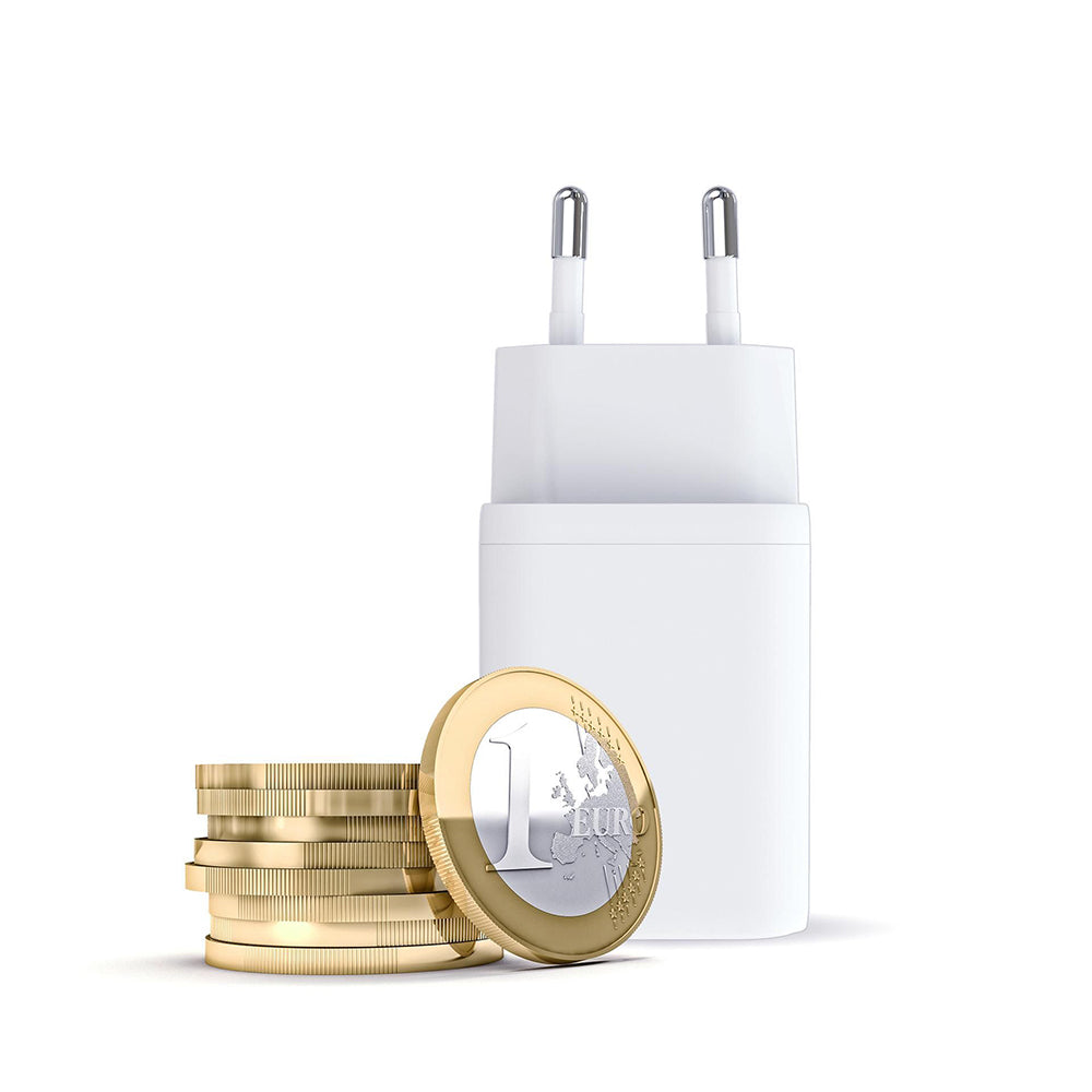 Incarcator Retea 3MK Hyper, 45W, 2 x USB-C, Alb