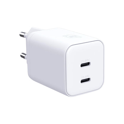 Incarcator Retea 3MK Hyper, 45W, 2 x USB-C, Alb