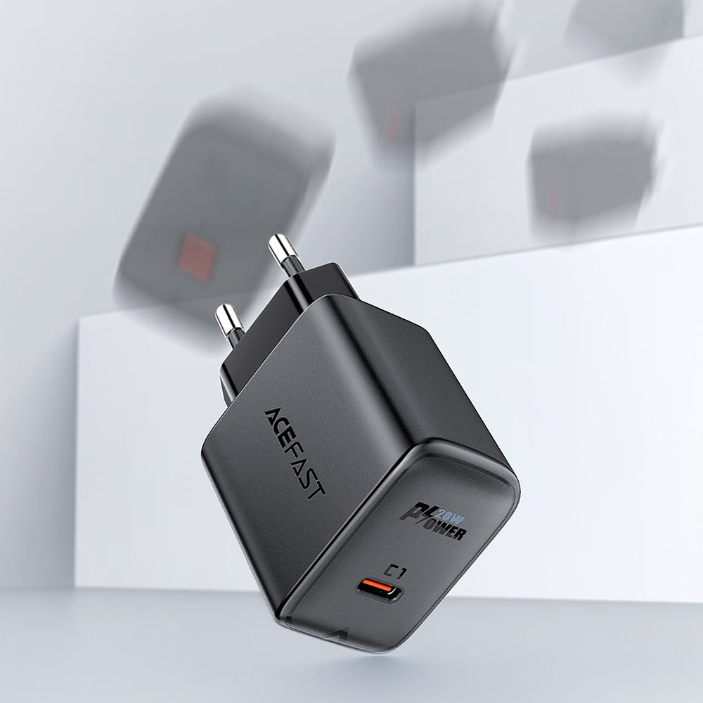 Incarcator Retea Acefast A1, 20W, 3A, 1 x USB-C, Negru