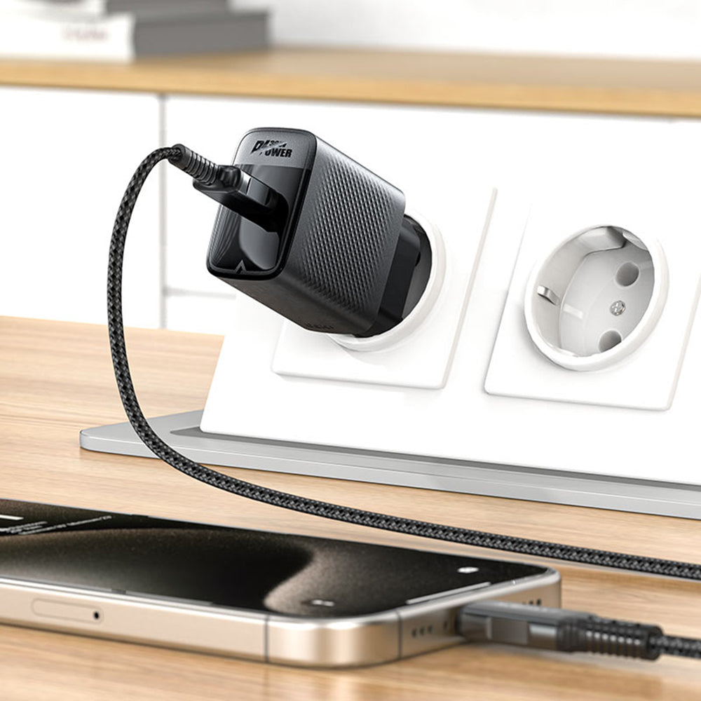 Incarcator Retea Acefast A102, 30W, 3A, 1 x USB-C, Negru
