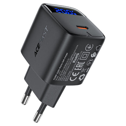 Incarcator Retea Acefast A113 Display, 20W, 3A, 1 x USB-C, Negru