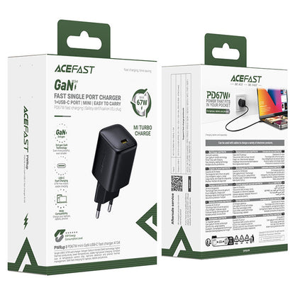 Incarcator Retea Acefast A134, 67W, 3.35A, 1 x USB-C, Negru
