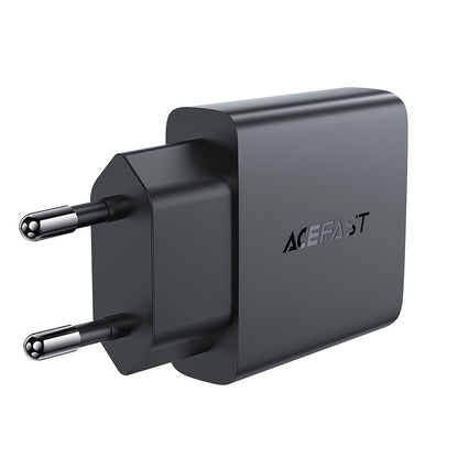 Incarcator Retea Acefast A69, 30W, 3A, 1 x USB-A - 1 x USB-C, Negru
