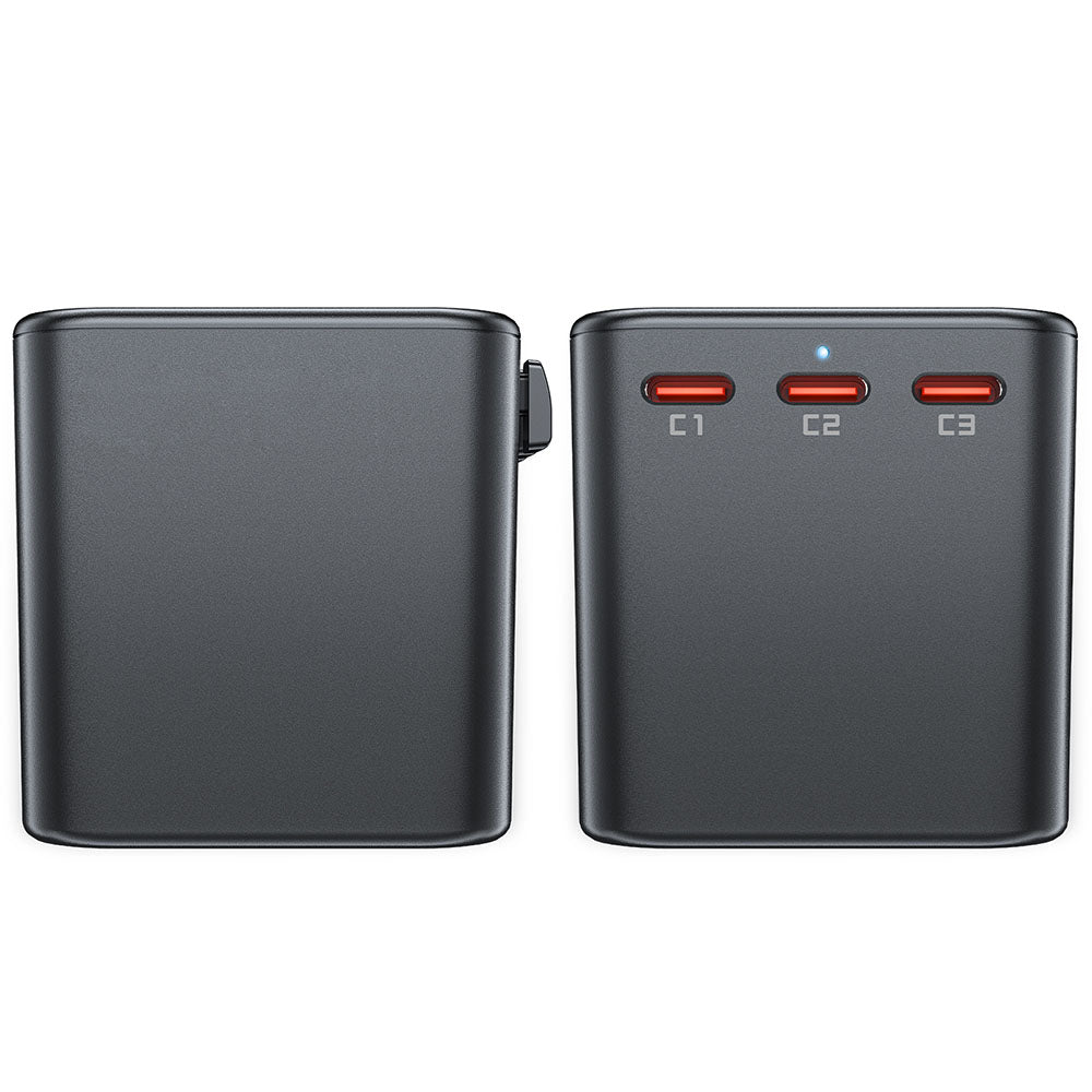 Incarcator Retea Acefast Travel Z1, 75W, 3.35A, 2 x USB-A - 3 x USB-C, Negru