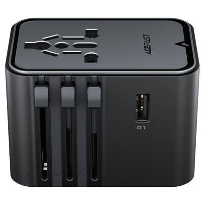 Incarcator Retea Acefast Z8 Travel, 45W, 3A, 2 x USB-A - 3 x USB-C, Negru