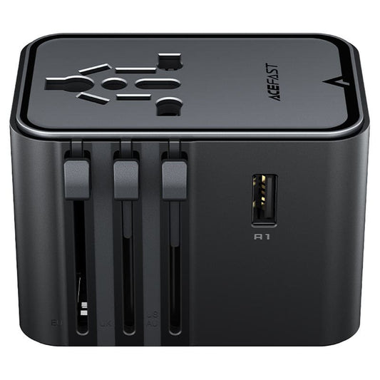 Incarcator Retea Acefast Z8 Travel, 45W, 3A, 2 x USB-A - 3 x USB-C, Negru