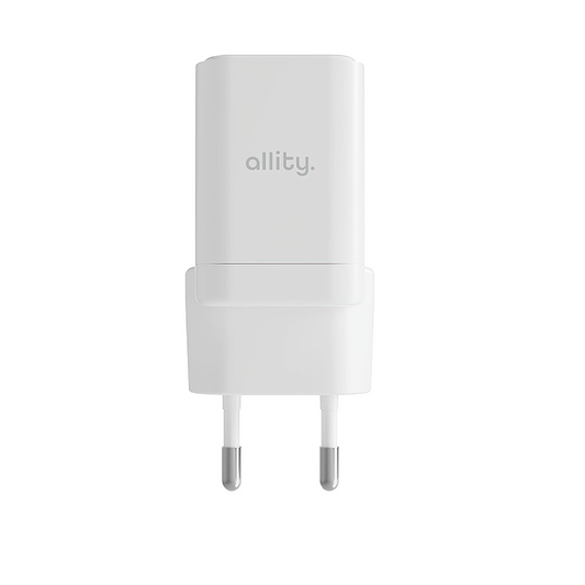 Incarcator Retea Allity. ATC-01-30WAC Mini, 30W, 3A, 1 x USB-A - 1 x USB-C, Alb