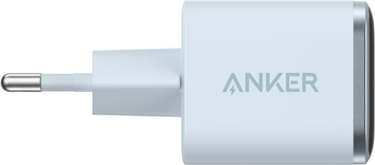 Incarcator Retea Anker Nano Display, 45W, 3A, 1 x USB-C, Albastru A121DG31